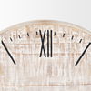 Raja Matte Black Metal with Wood Table Clock, by Mercana, 10.43" length x 3.15" width x 11.02" height thumbnail 9
