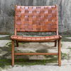 Plait Woven Leather Accent Chair thumbnail 5