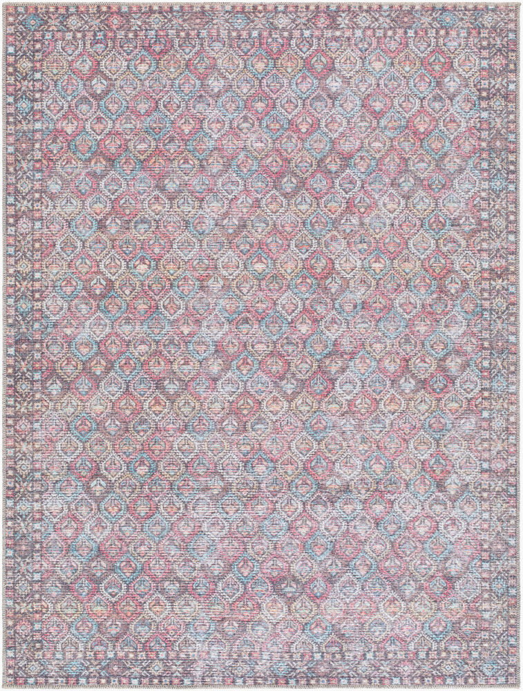 Vinny Machine Woven Rug, by Surya, 1'3.75" length x 1'3.75" width
