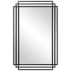 Amherst Black Iron Mirror, by Uttermost, 23.75" width x 36.5" height x 1.5" depth thumbnail 1