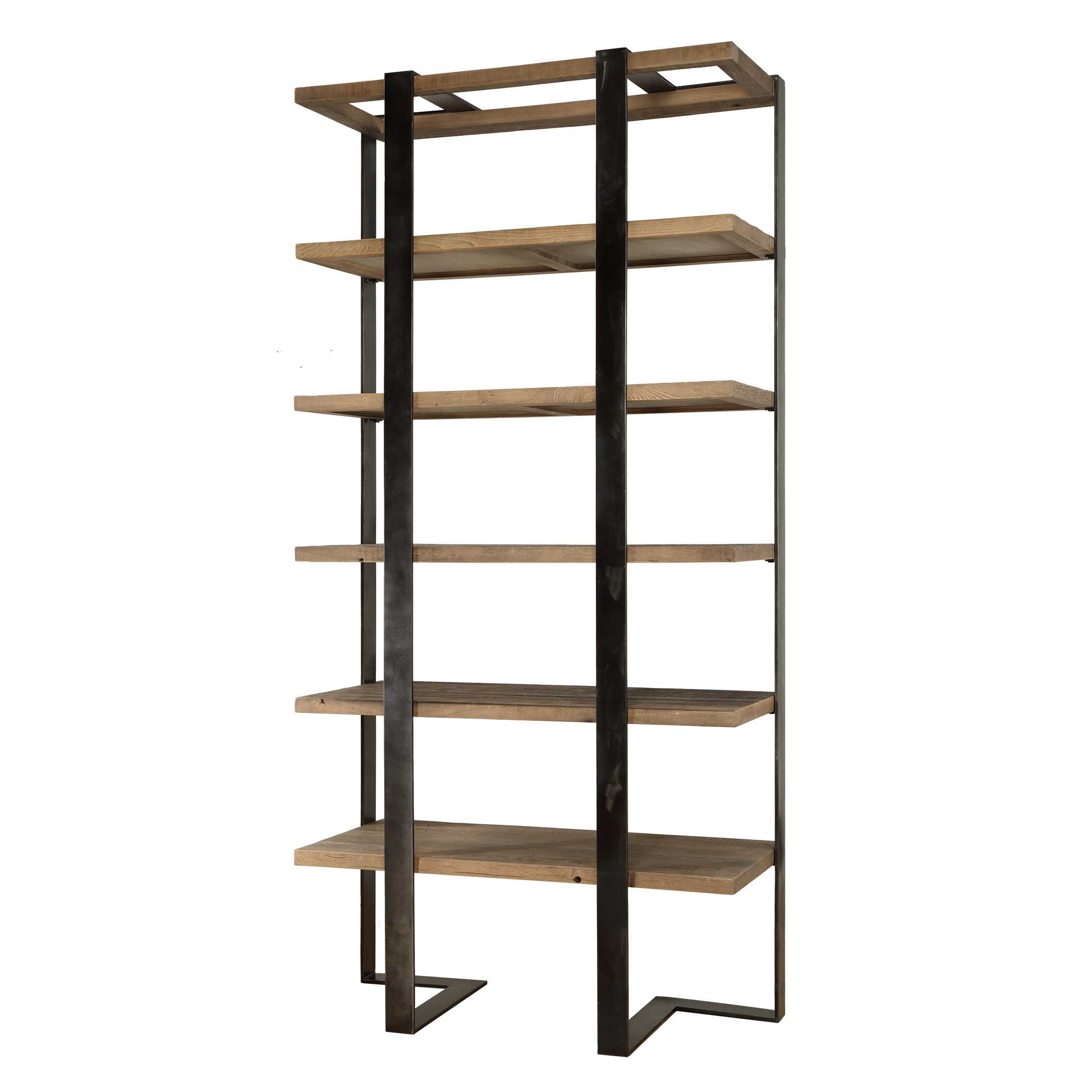 Felix Reclaimed Oak Etagere, Furniture by Uttermost, 44" width x 90" height x 20" depth View 7