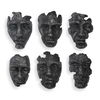 Self-Portrait Metallic Wall Decor Set/6, Sculptural Wall Art by Uttermost, 9.62" width x 14" height x 5.12" depth thumbnail 1