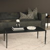 Timothy 42.0 X 22.0 X 15.5 Ebony Black Iron Coffee Table, by Mercana, 42" length x 22" width x 15.5" height thumbnail 2