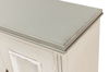Louis Xvi Buffet,White/White,Gray Quartz, Cabinets & Sideboard by Sarreid, 60" length x 18" width x 34" height thumbnail 6