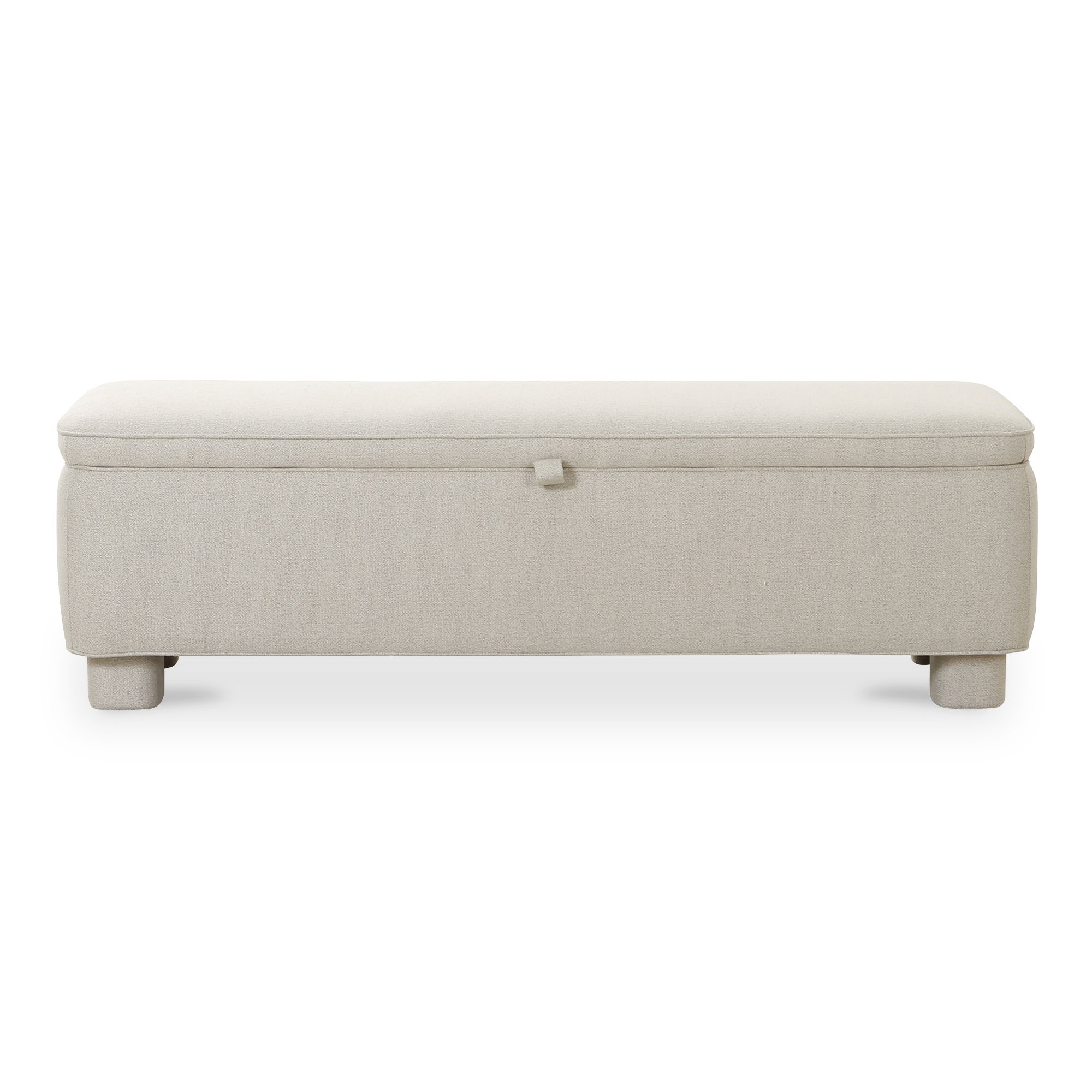 Ichigo Storage Bench Light Grey, Benche by Moe's Home, 59" width x 18" height x 20" depth View 1