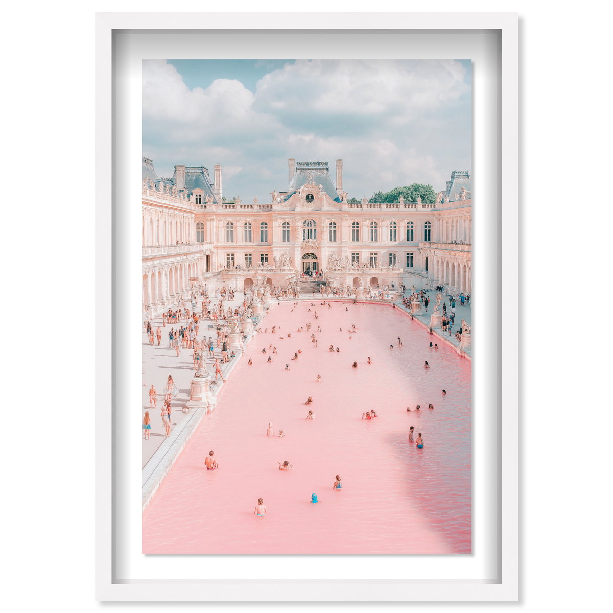 Pink Pool (No Embellishment), Art by Oliver Gal,  24x36 View 1
