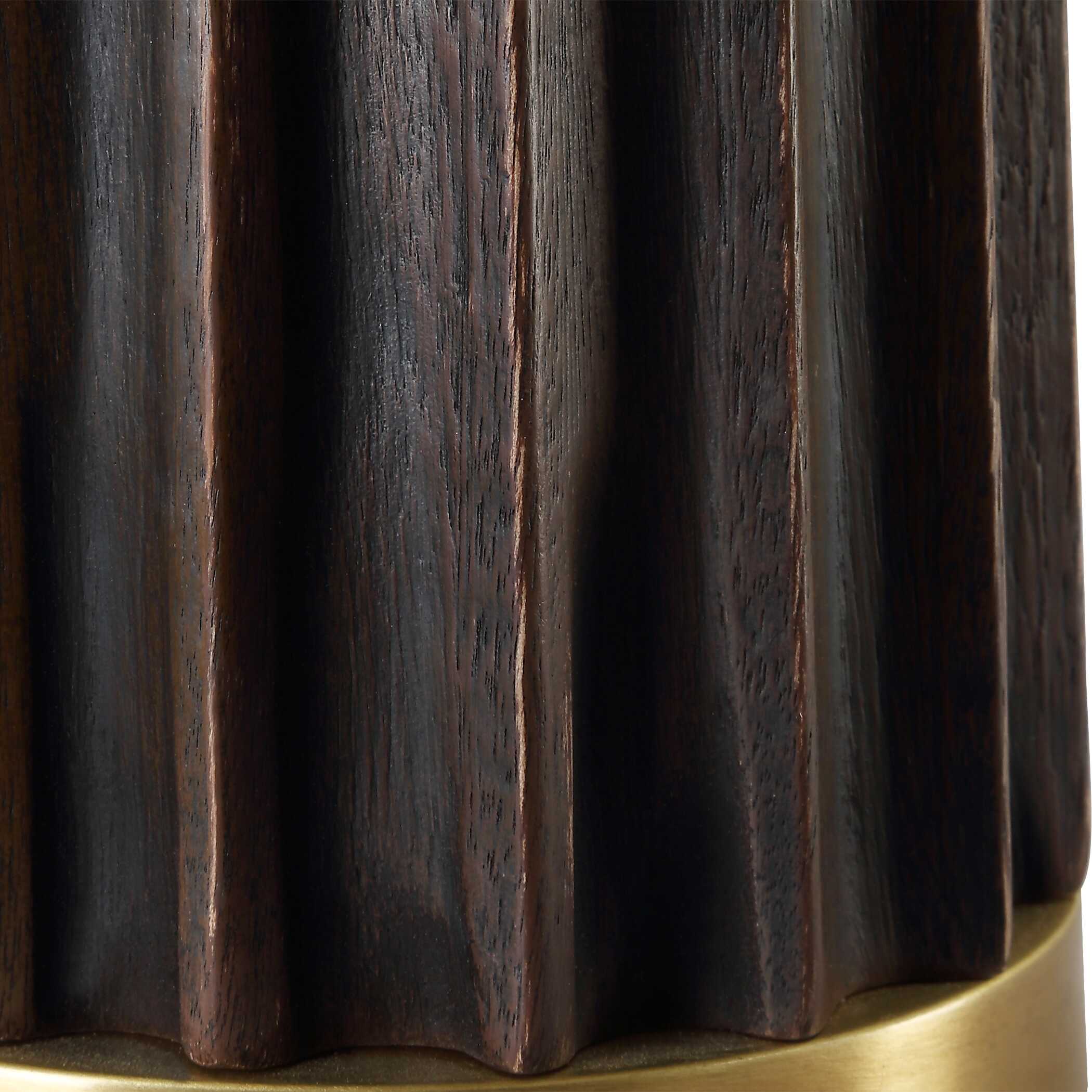 Forage Dark Scalloped Table Lamp, by Uttermost, 15" width x 31.5" height x 15" depth View 8