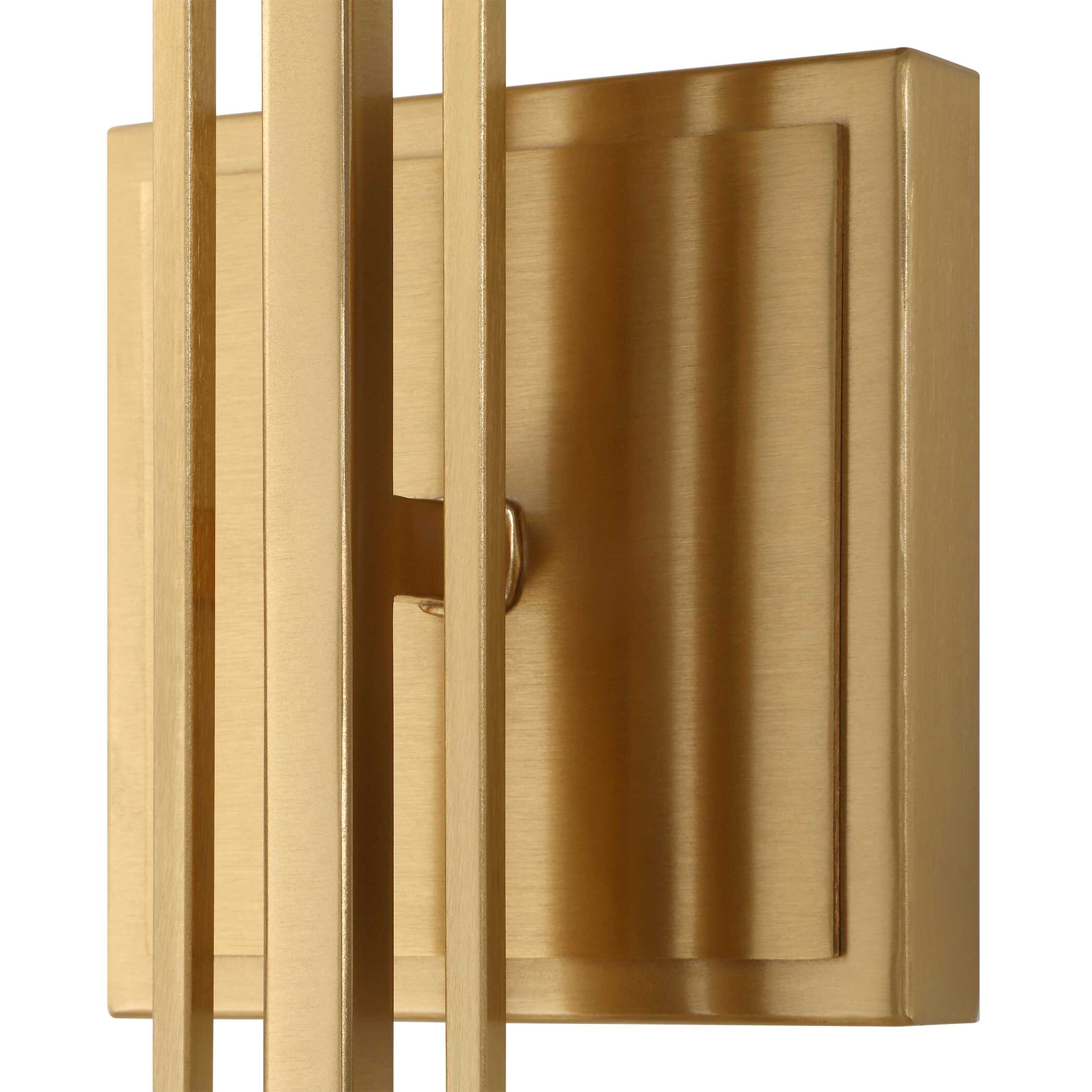 Trenton 2 Light Brass Sconce, Ceiling Light by Uttermost, 7.25" width x 31" height x 4.5" depth View 8