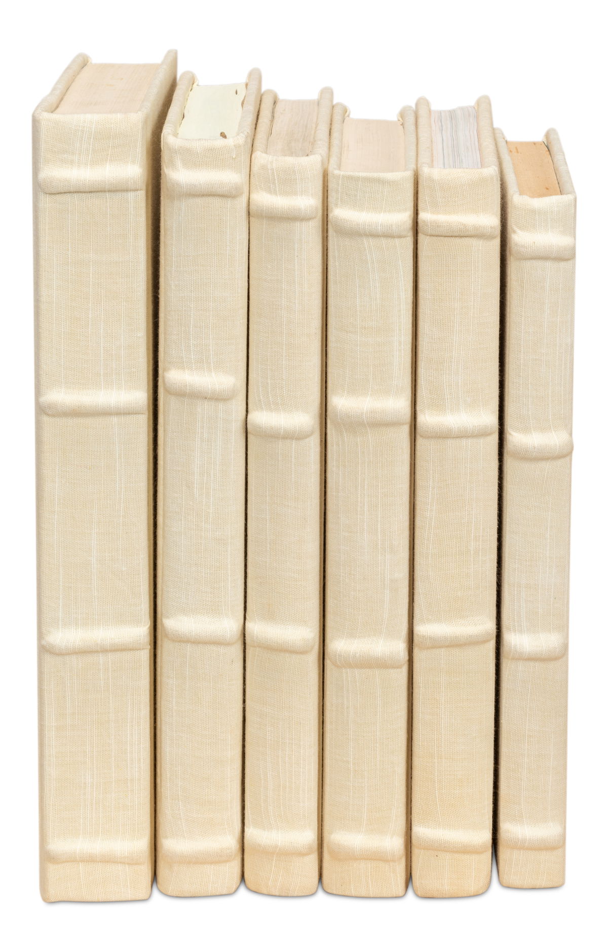 Ecru Linen Books  Set/12, by Sarreid, 1" length x 5" height View 11