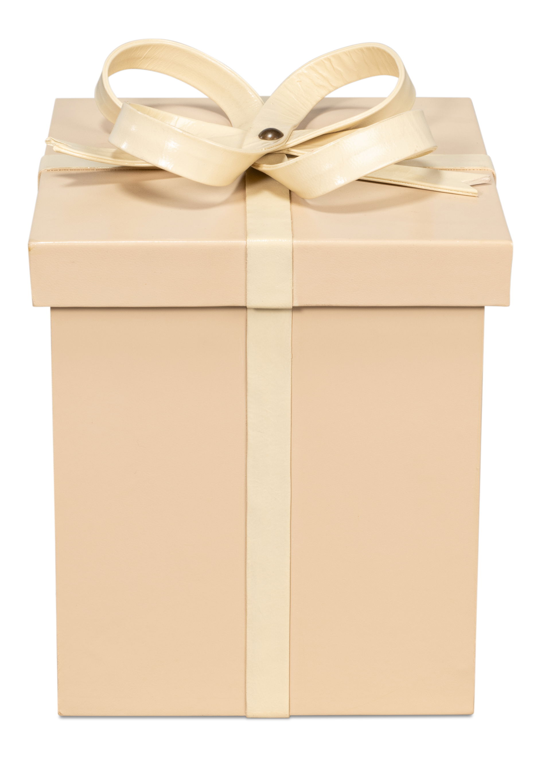 Ferrell Leather Holiday Boxes,S/3,Taupe, Decor by Sarreid, 8" length x 8" width x 9" height View 6