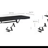 Profecto Desk Black, by Moe's Home, 63" width x 29.5" height x 26" depth thumbnail 9