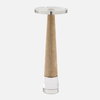 Niari Travertine Drink Table, Side & End Table by Uttermost, 9" width x 24" height x 9" depth thumbnail 1