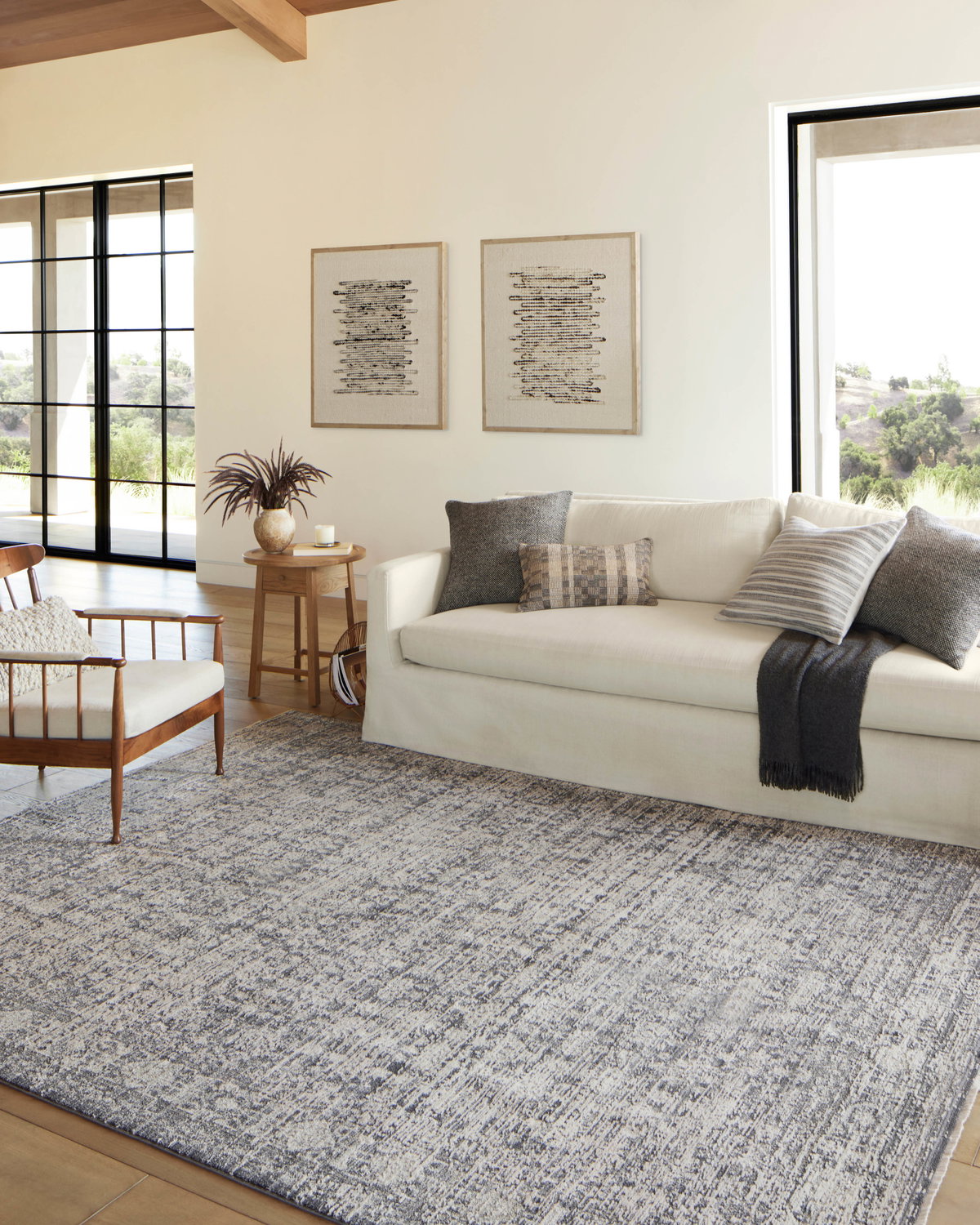 Amber Lewis x Loloi Alie Rug, 5'3" length x 5'3" width View 4