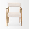 Toni Light Brown Nettlewood with Cream Heathered Performance Fabric Dining Chair thumbnail 4