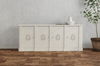 Crested Wall Cabinet White/White Finish thumbnail 13