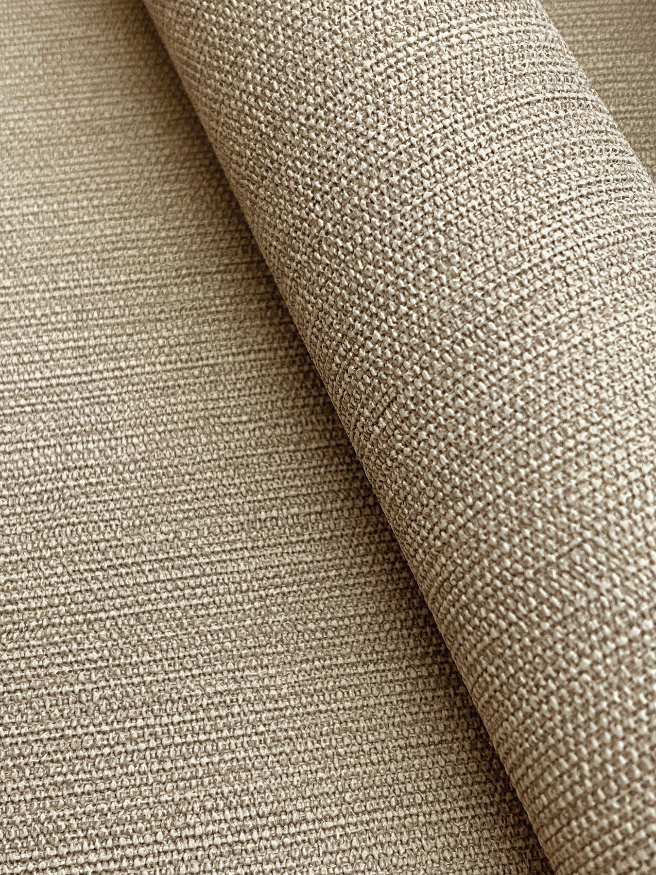 Shimmering Linen Light Caramel Wallpaper large image 