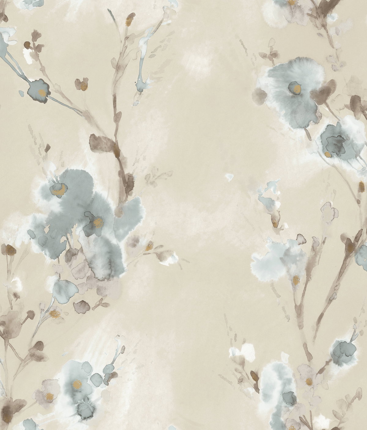 Soft Blue Charm Wallpaper, by York Wall, 33' length x 1'8.5" width x 0.02" depth