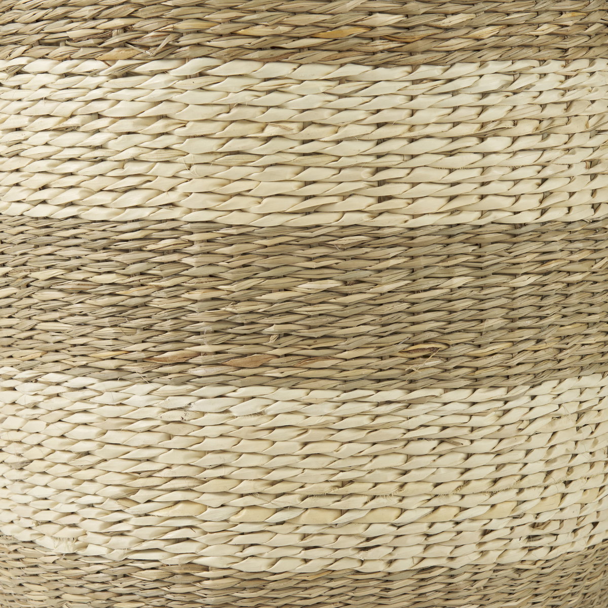 Bradley (Set of 2) Light Brown with Striped Seagrass Basket with Handles, Bins & Basket by Mercana, 18.11" length x 18.11" width x 16.14" height View 7