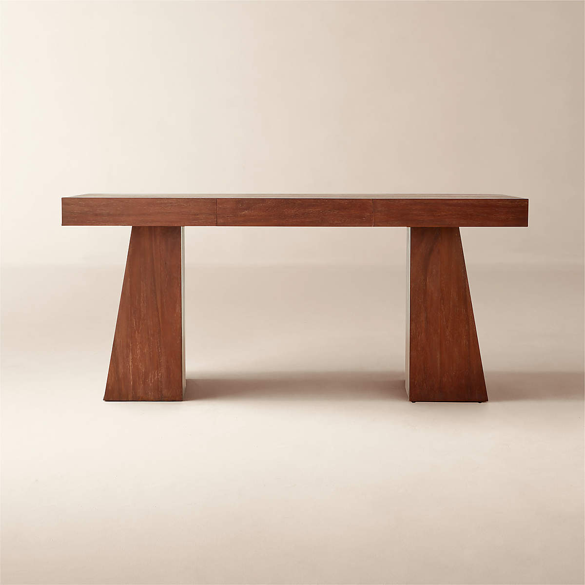 Online Designer Home Office Ridge 66" Cerused Acacia Wood Desk with Drawer