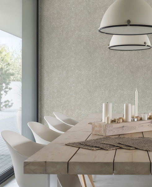 Modern Wood Grey Wallpaper