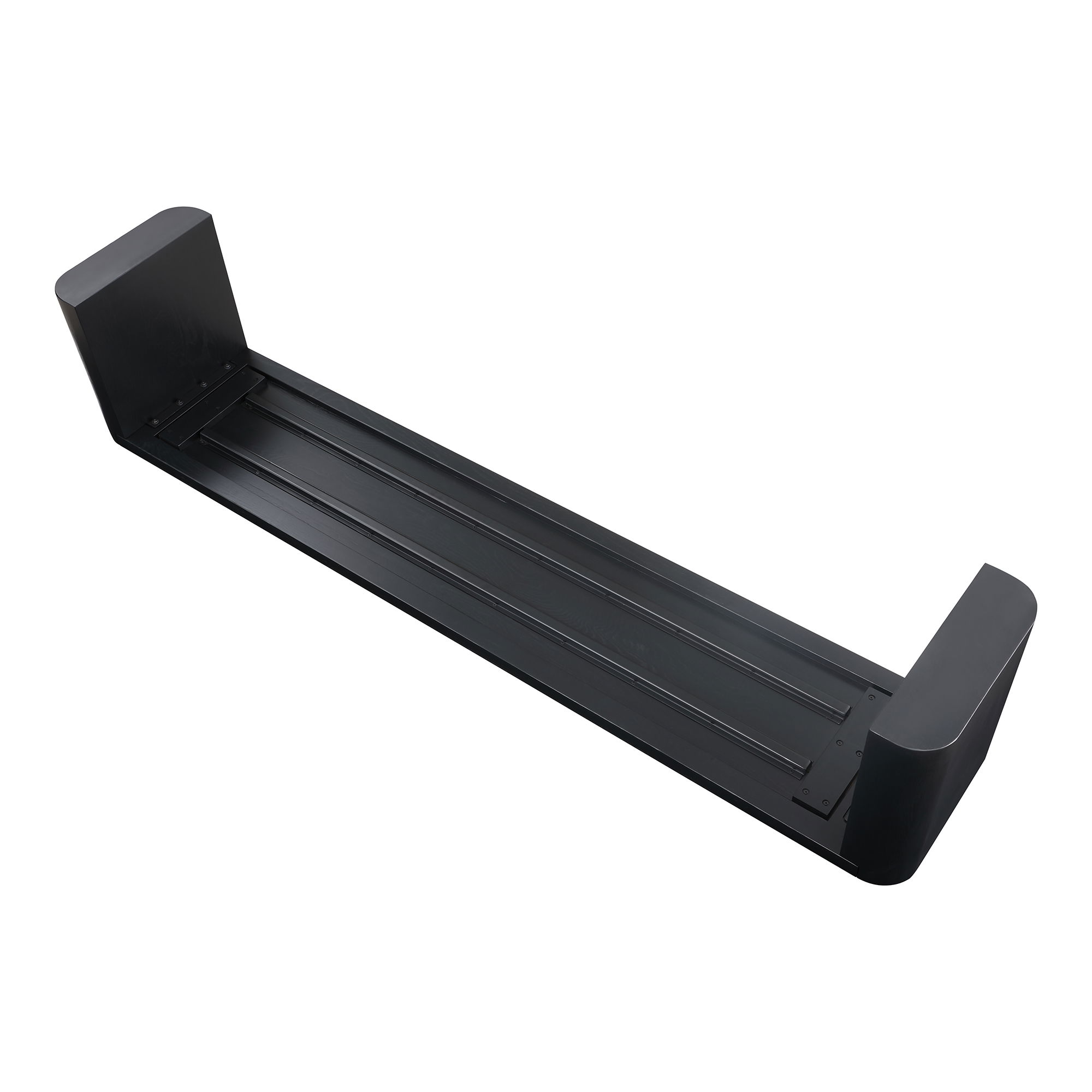 Post Large Dining Bench Black large image 