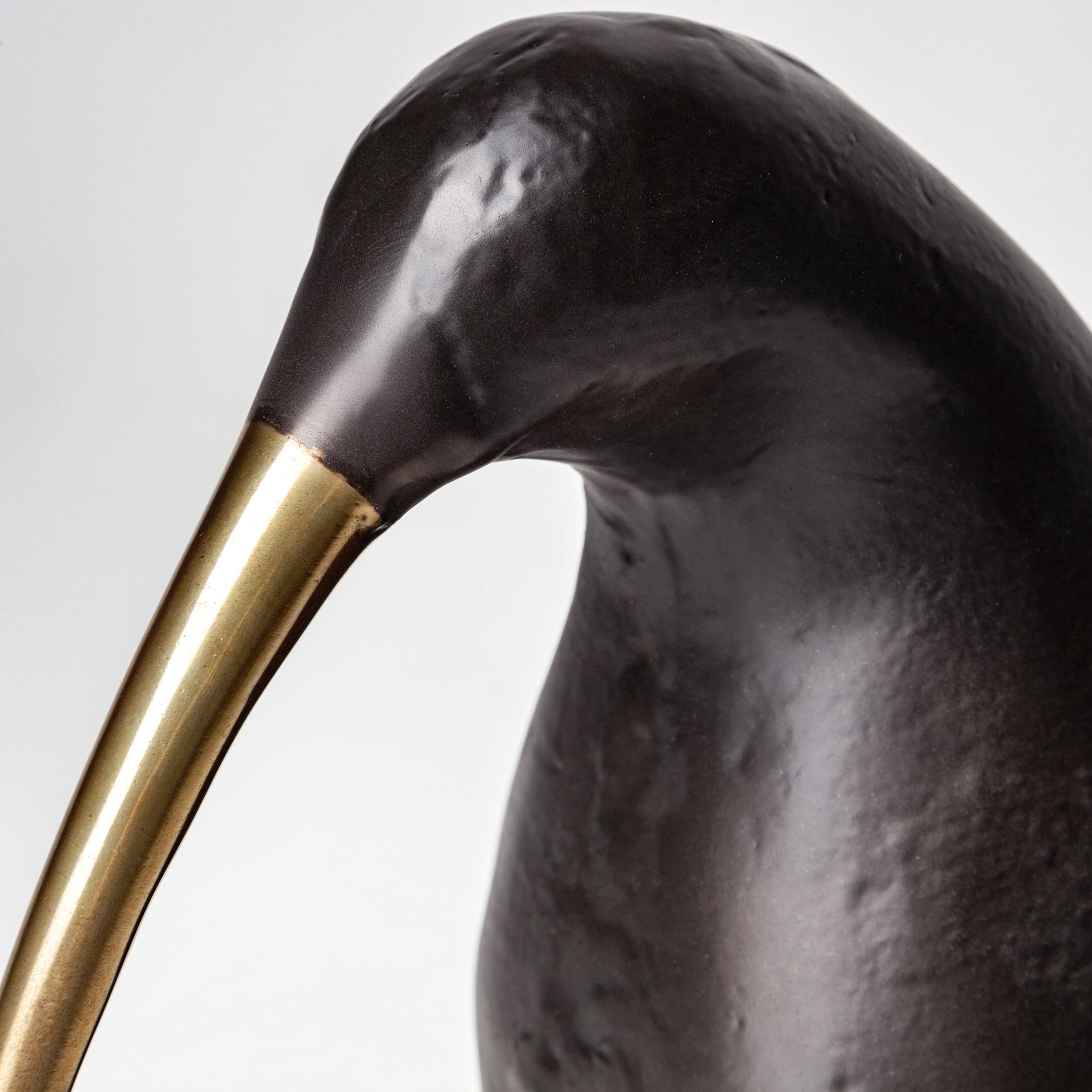 Dodo 7L x 4W Black Cast Aluminum Mauritian Bird Sculpture large image 