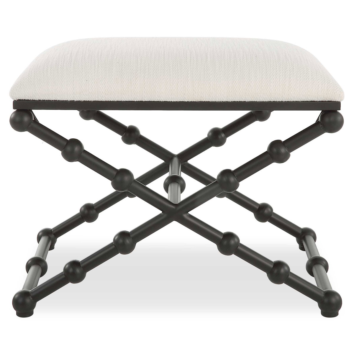 Iron Drops Small Bench, Benche by Uttermost, 24" width x 19.5" height x 16" depth View 1