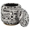 Dialogue Poof Ottoman, by Uttermost, 18" width x 18" height x 18" depth thumbnail 6