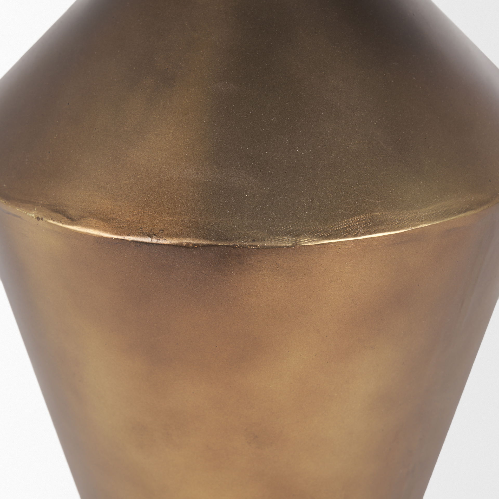 Perrin Small Brushed Gold Metal Decorative Vase large image 