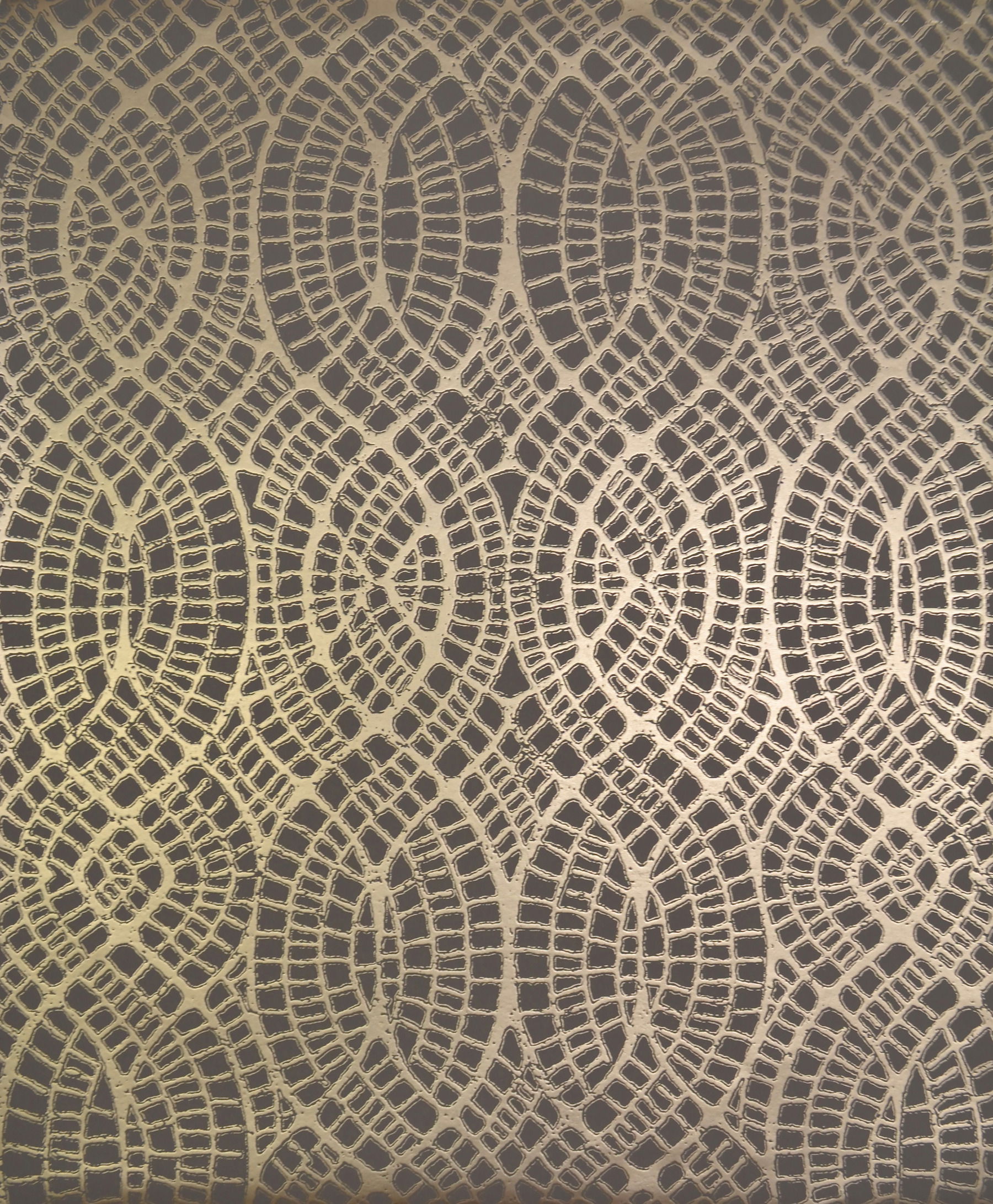 Tortoise Taupe & Gold Wallpaper large image 