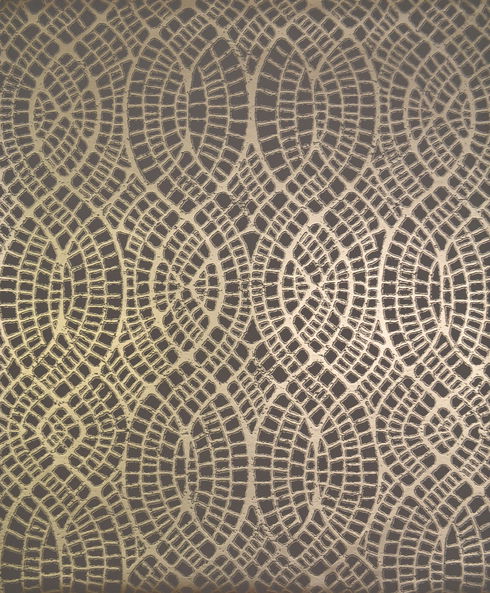 Tortoise Taupe & Gold Wallpaper