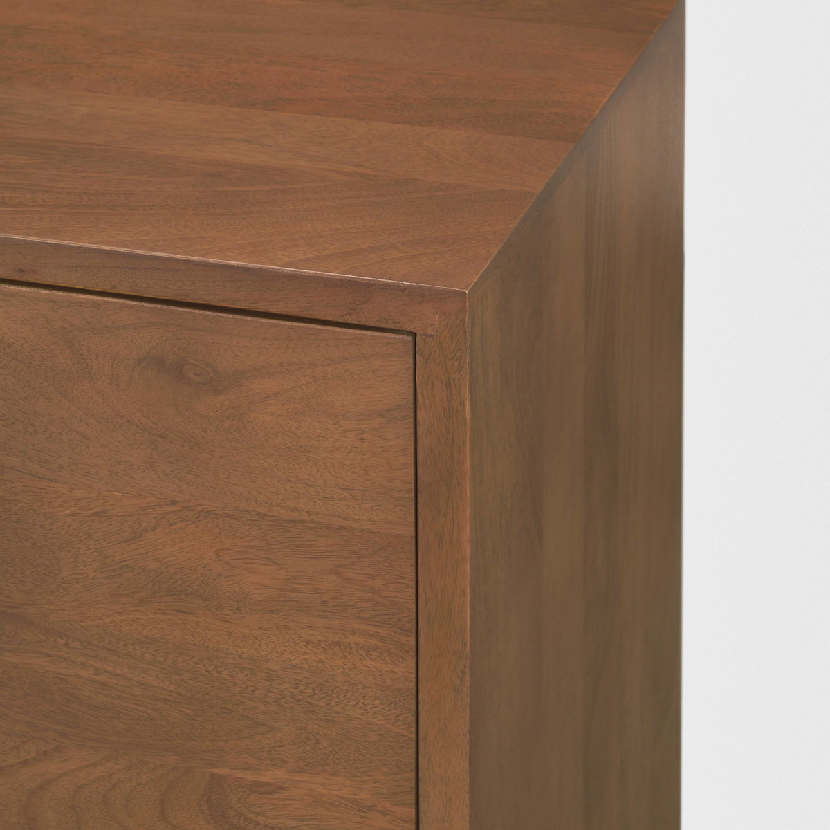 Jonan Medium Brown Wood with Dark Aged Brass 2 Door 3 Drawer Sideboard, Sideboards & Buffet by Mercana, 76" length x 18" width x 31" height View 12