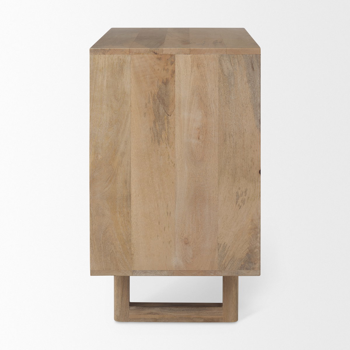 Grier 36' Light Brown Wood with Cane 2 Door Accent Cabinet, Cabinets & Chest by Mercana, 36" length x 18.75" width x 31" height View 5