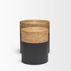 Wenopa Matte Black Wood with Natural Jute Accent Tables, Side & End Table by Mercana, 33.5" length x 18.75" width x 19.75" height thumbnail 6