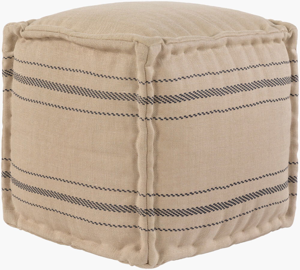 Bande Pouf, Ottoman by Surya, 16" width x 18" height