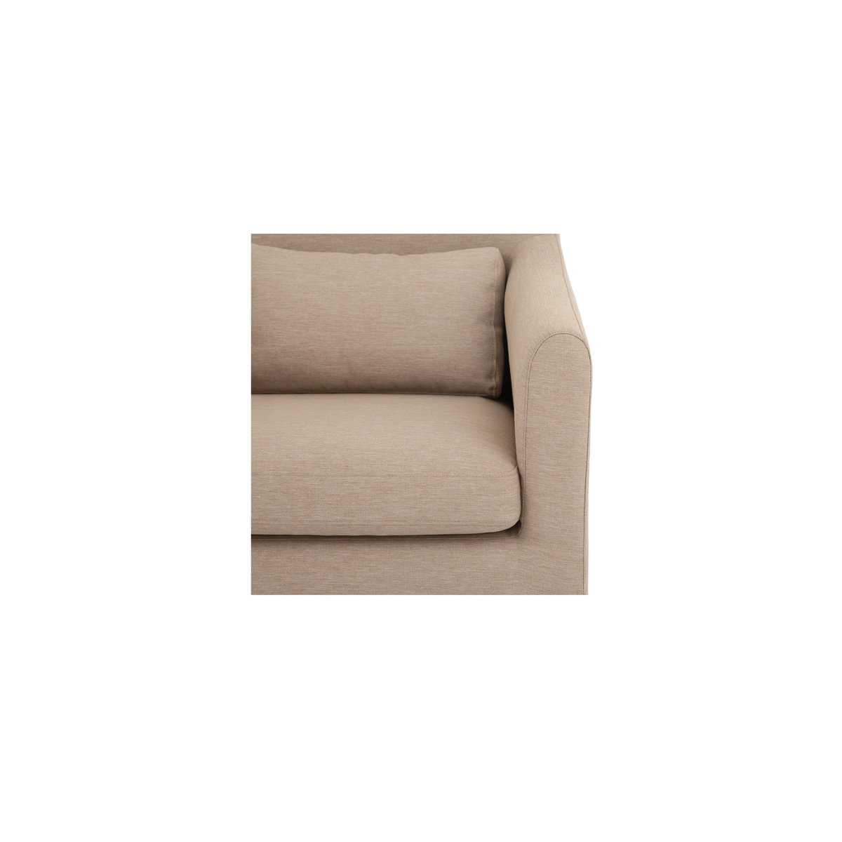 Lydia Outdoor Slipcover Dining Chair Light Brown, Outdoor Chair by Moe's Home, 2'2.4" width x 2'8.7" height x 2'2.2" depth View 5