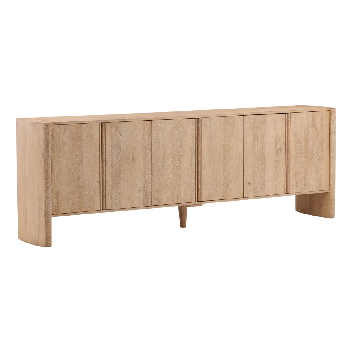 Lorcan Sideboard Light Natural, Sideboards & Buffet by Dovetail, 94.6" width x 32" height x 17.75" depth View 1