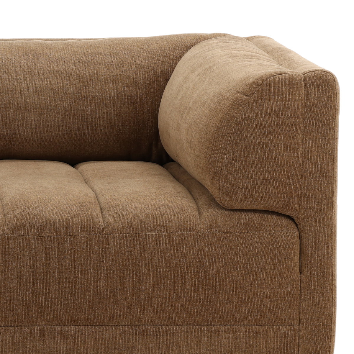 Magda Sofa Brown, Sofas & Sectional by Dovetail, 113.5" width x 29.43" height x 40.5" depth View 6