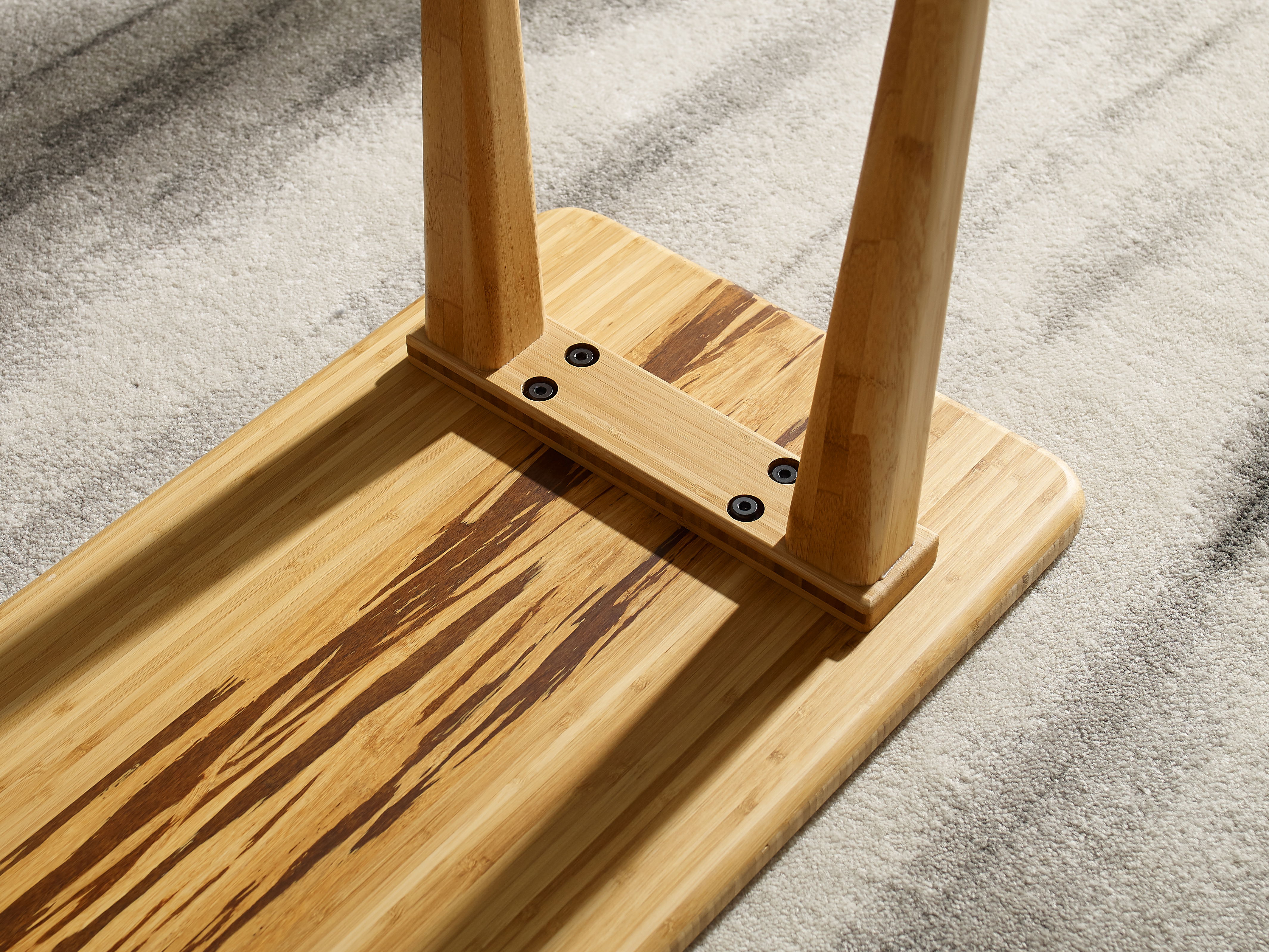 Azara Bench, Caramelized, Dining Chair by Greenington, 55" length x 14" width x 17.5" height View 7