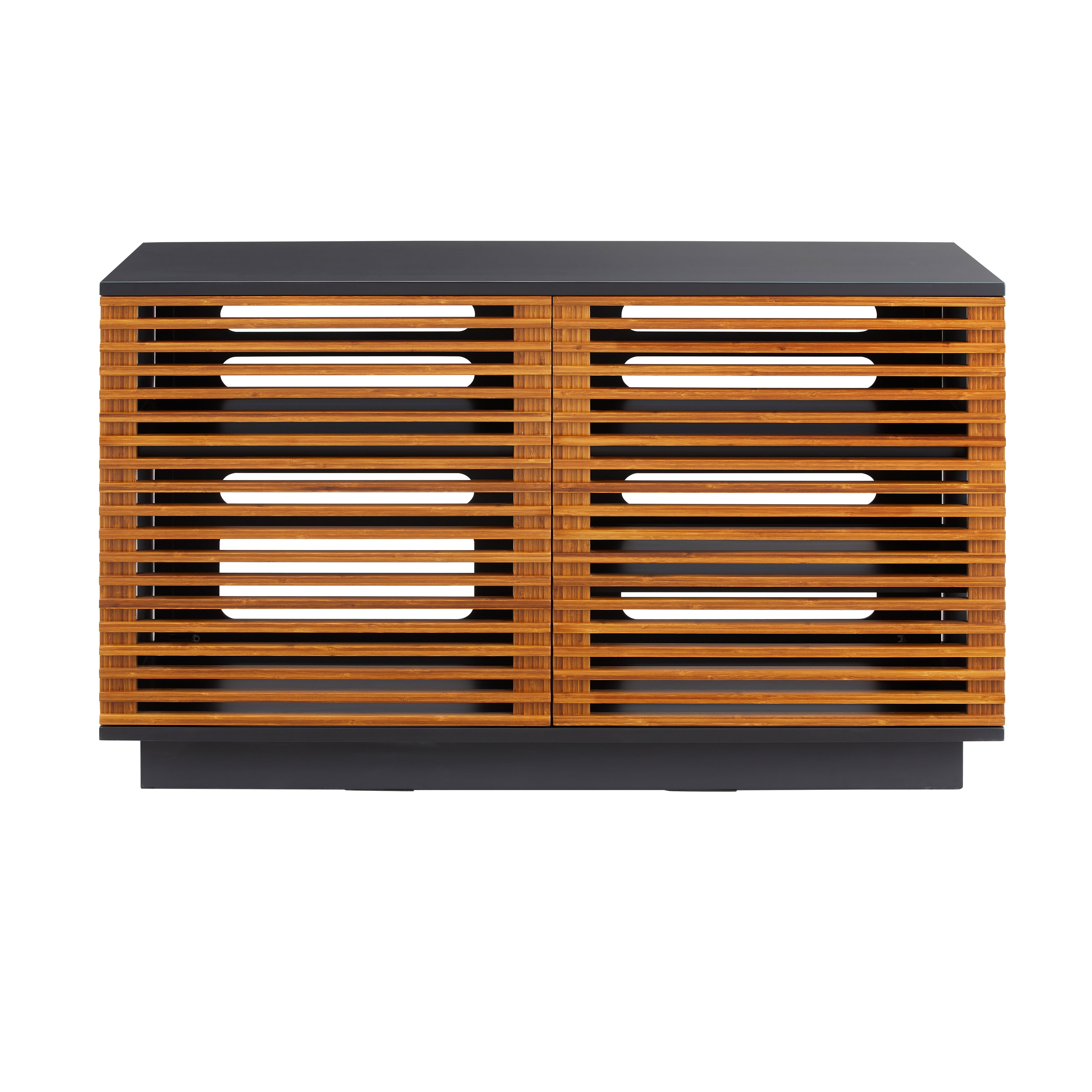 48' Rowan Media Center, Amber, Media Console by Greenington, 48.5" length x 20" width x 27.75" height View 2