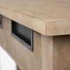 Harrelson III 72L x 18W Brown Wood 4 Drawer Console Table thumbnail 7