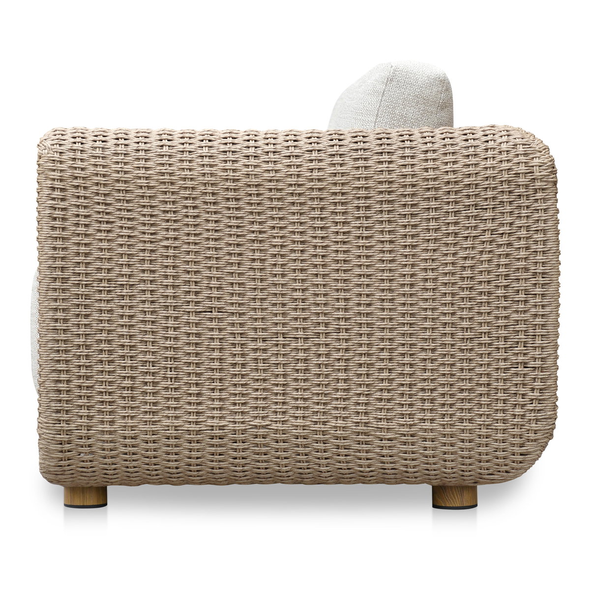 Soma Outdoor Sofa Natural, Sofas & Sectional by Moe's Home, 100" width x 26" height x 35" depth View 3