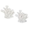 Charbel White Bookends, Set/2 thumbnail 3