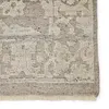 Damask Hand-Knotted Wool Taupe Area Rug thumbnail 1