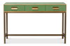 Gideon Shagreen Console  Chambray Blue, by Sarreid, 1' length x 4'6" width x 2'10" height thumbnail 8