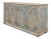 Four Diamonds Sideboard, Blue, Cabinets & Sideboard by Sarreid, 76" length x 22" width x 37" height thumbnail 9