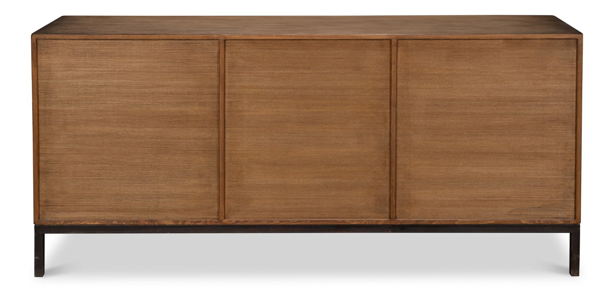 Becket Sideboard  Brown, by Sarreid, 1'8" length x 6'2" width x 2'9" height View 3