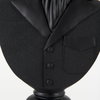 Mozart 22.5H Black Painted Resin Deer In A Suit Bust, Decorative Object by Mercana, 8.2" length x 6" width x 22.5" height thumbnail 9