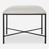 Avenham Small Black Framed Bench thumbnail 0