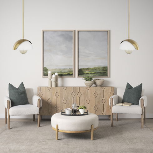 Cybill Brushed Brass with White Metal Shade 1-Light Wall Pendant